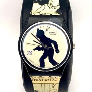 Designer Swatch Watch Limited Edition Happy Birthday TinTin #3866/9999 and #3867